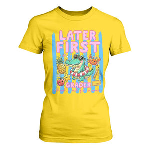 Later First Grader School's Out For Summer T Shirt For Women Last Day Of School Later Gator Alligator TS14 Daisy Print Your Wear