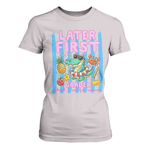 Later First Grader School's Out For Summer T Shirt For Women Last Day Of School Later Gator Alligator TS14 Ice Gray Print Your Wear