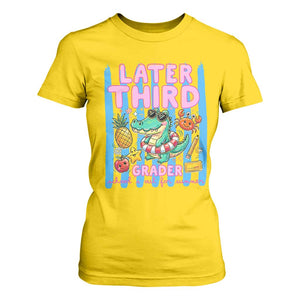Later Third Grader School's Out For Summer T Shirt For Women Last Day Of School Later Gator Alligator TS14 Daisy Print Your Wear