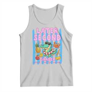 Later Second Grader School's Out For Summer Tank Top Last Day Of School Later Gator Alligator TS14 Ash Print Your Wear