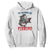 Funny Skeleton Fish Hoodie Id Rather Be Fishing Bass Fisherman Halloween TS14 White Print Your Wear