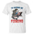 Funny Skeleton Fish T Shirt Id Rather Be Fishing Bass Fisherman Halloween TS14 White Print Your Wear