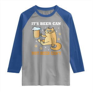 Funny Cat Drinking Beer Raglan Shirt It Is Beer Can Not Beer Can Not Kitty Lovers TS14 Sport Gray Royal Print Your Wear