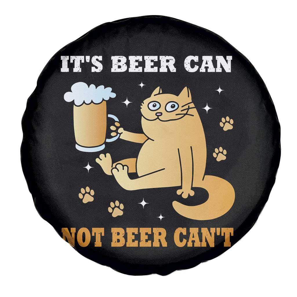 Funny Cat Drinking Beer Spare Tire Cover It Is Beer Can Not Beer Can Not Kitty Lovers TS14 Print Your Wear