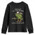 Y'all Mind If I Do Some Lollygaggin Youth Sweatshirt Funny Cowboy Frog Western Animal Meme TS14 Black Print Your Wear