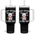 Fluff Around And Find Out Tumbler With Handle Funny Bunny Rabbit Meme TS14 One Size: 40 oz Black Print Your Wear