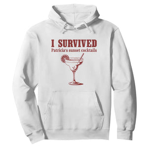 I Survived Patricia's Sunset Cocktails Hoodie Vintage 90s Trendy TV Show Movie