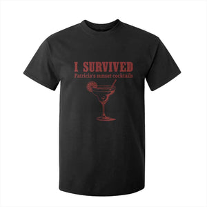 I Survived Patricia's Sunset Cocktails T Shirt For Kid Vintage 90s Trendy TV Show Movie