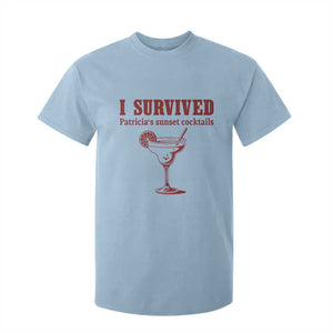 I Survived Patricia's Sunset Cocktails T Shirt For Kid Vintage 90s Trendy TV Show Movie