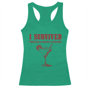 I Survived Patricia's Sunset Cocktails Racerback Tank Top Vintage 90s Trendy TV Show Movie