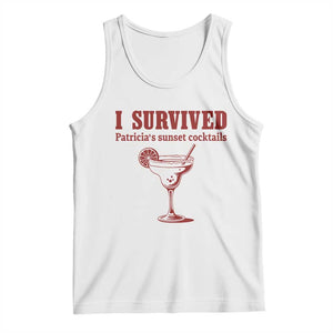 I Survived Patricia's Sunset Cocktails Tank Top Vintage 90s Trendy TV Show Movie