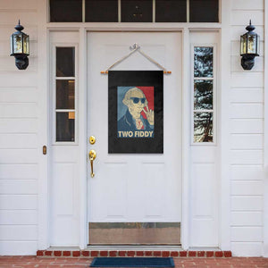 Two Fiddy George Washington 250th Anniversary Garden Flag Funny 4th of July