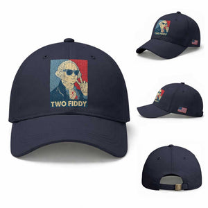 Two Fiddy George Washington 250th Anniversary Baseball Cap Funny 4th of July