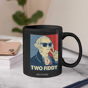 Two Fiddy George Washington 250th Anniversary Coffee Mug Funny 4th of July