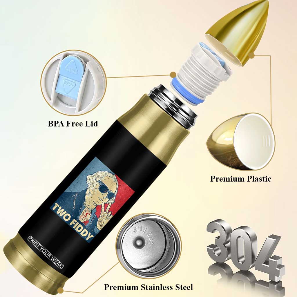 Two Fiddy George Washington 250th Anniversary Bullet Tumbler Funny 4th of July