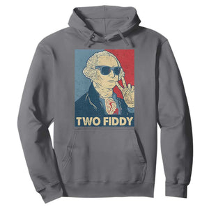 Two Fiddy George Washington 250th Anniversary Hoodie Funny 4th of July