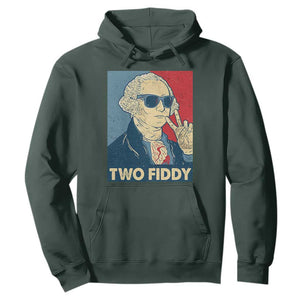 Two Fiddy George Washington 250th Anniversary Hoodie Funny 4th of July