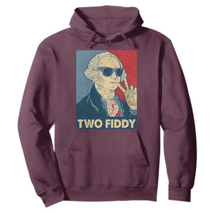 Two Fiddy George Washington 250th Anniversary Hoodie Funny 4th of July