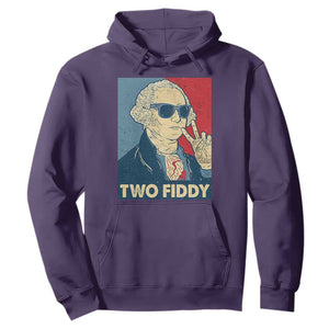 Two Fiddy George Washington 250th Anniversary Hoodie Funny 4th of July