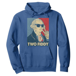 Two Fiddy George Washington 250th Anniversary Hoodie Funny 4th of July