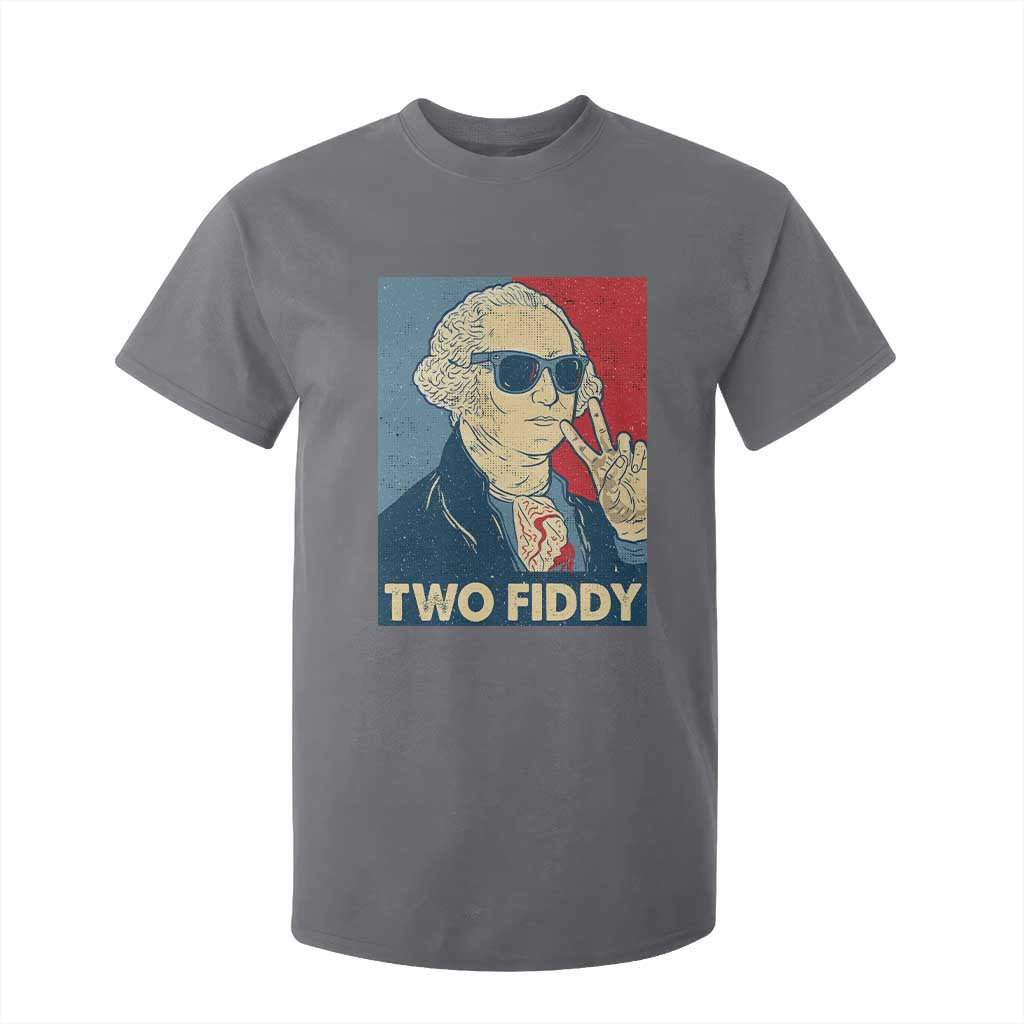Two Fiddy George Washington 250th Anniversary T Shirt For Kid Funny 4th of July