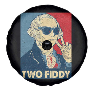 Two Fiddy George Washington 250th Anniversary Spare Tire Cover Funny 4th of July