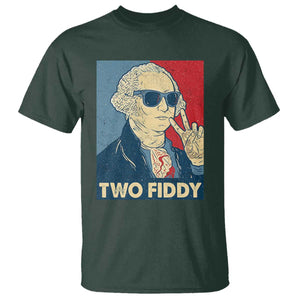 Two Fiddy George Washington 250th Anniversary T Shirt Funny 4th of July