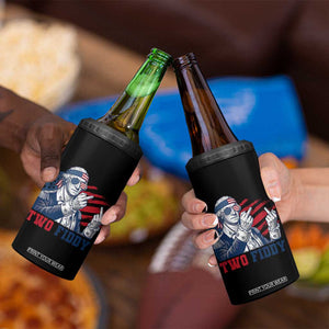 Two Fiddy 250th Anniversary 4 in 1 Can Cooler Tumbler Funny George Washington 4th of July