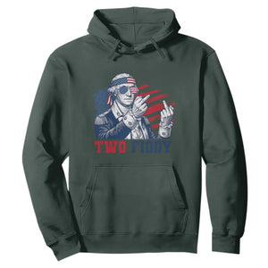 Two Fiddy 250th Anniversary Hoodie Funny George Washington 4th of July