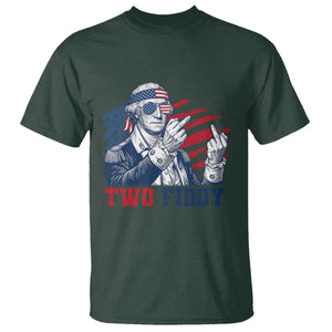 Two Fiddy 250th Anniversary T Shirt Funny George Washington 4th of July