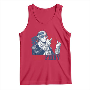 Two Fiddy 250th Anniversary Tank Top Funny George Washington 4th of July