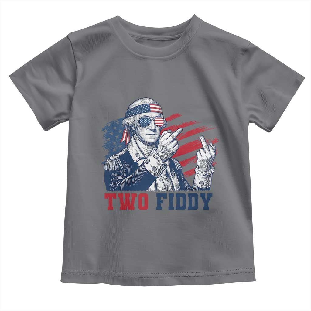Two Fiddy 250th Anniversary Toddler T Shirt Funny George Washington 4th of July