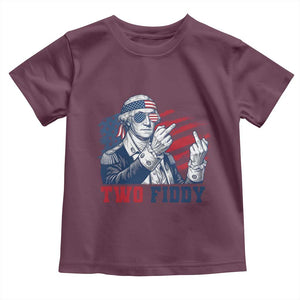 Two Fiddy 250th Anniversary Toddler T Shirt Funny George Washington 4th of July