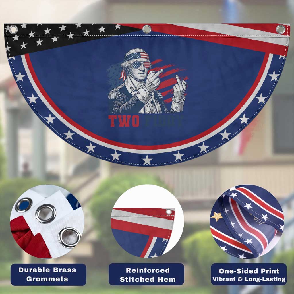 Two Fiddy 250th Anniversary Patriotic Fan Flag Funny George Washington 4th of July TS14 Print Your Wear