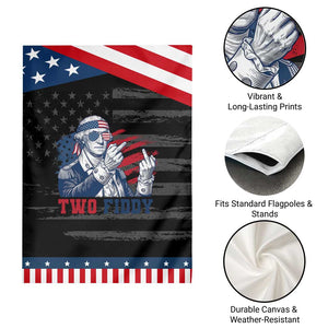 Two Fiddy 250th Anniversary Patriotic Garden Flag Funny George Washington 4th of July TS14 Print Your Wear