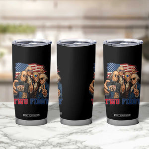 Two Fiddy 250th Anniversary Tumbler Cup Funny Founding Father 4th of July