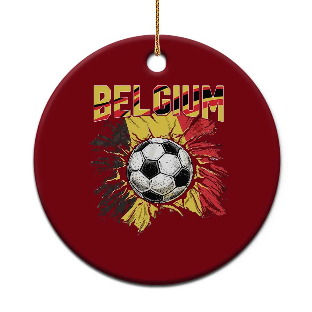 Belgium Belgian Flag Souvenir Belgie Ceramic Ornament Game Day Soccer Fans Football TS14 1pc Red Print Your Wear