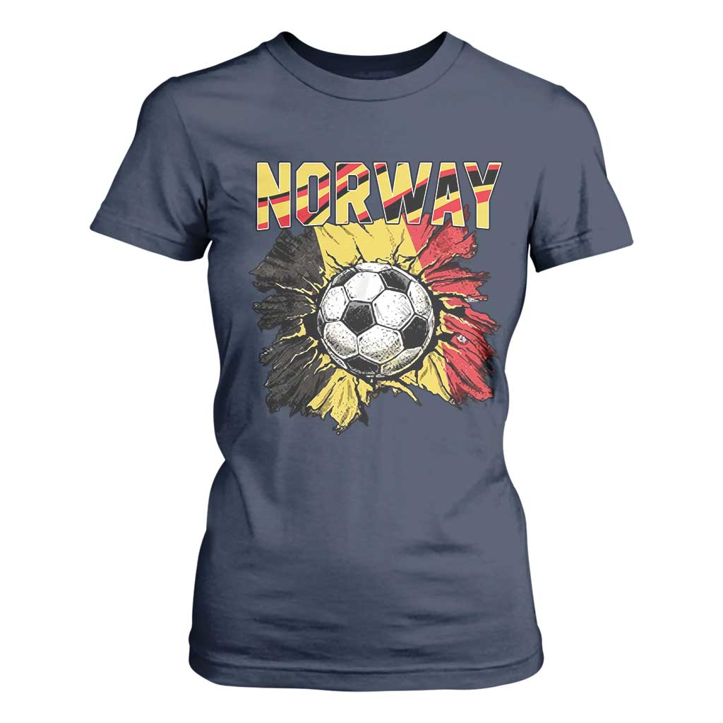 Belgium Belgian Flag Souvenir Belgie T Shirt For Women Game Day Soccer Fans Football