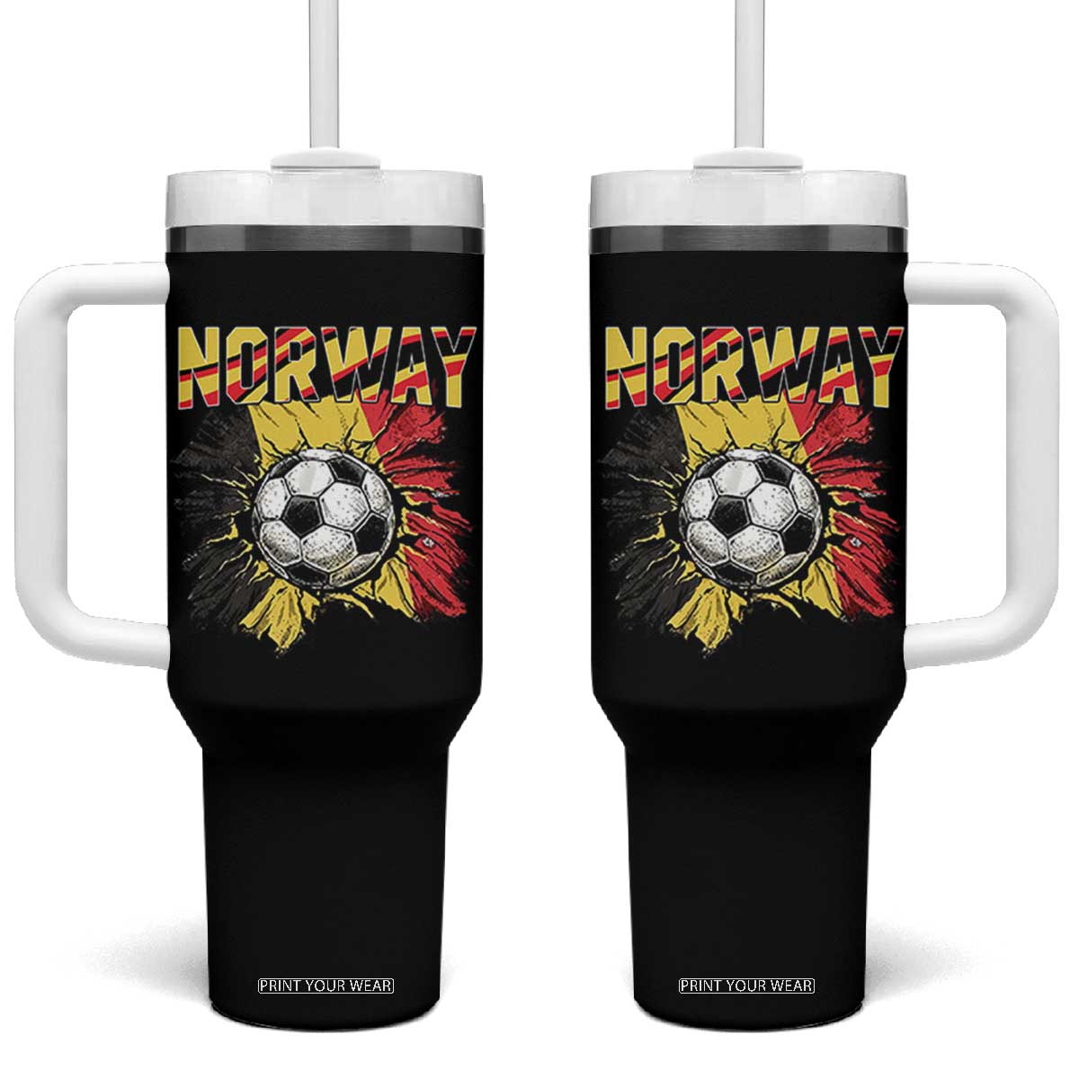 Belgium Belgian Flag Souvenir Belgie Tumbler With Handle Game Day Soccer Fans Football