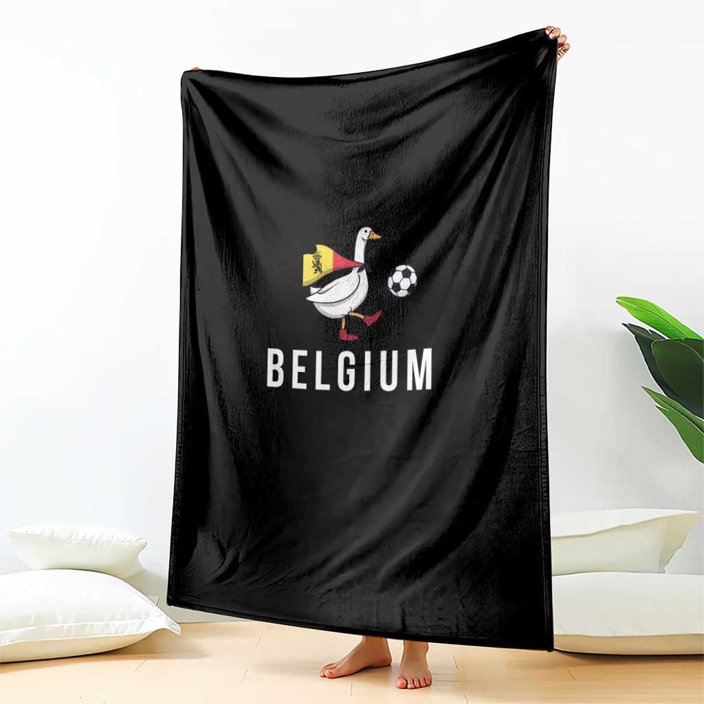 Belgium Football Throw Blanket Silly Goose Soccer Fan Support
