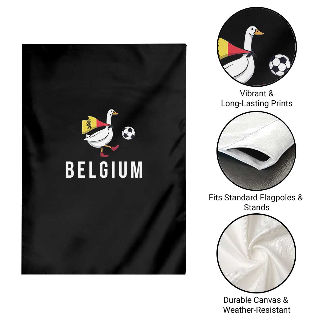 Belgium Football Garden Flag Silly Goose Soccer Fan Support