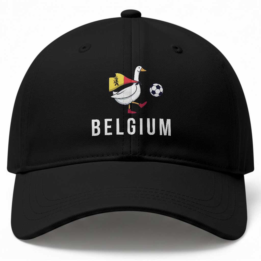 Belgium Football Baseball Cap Silly Goose Soccer Fan Support