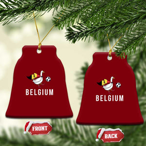 Belgium Football Ceramic Ornament Silly Goose Soccer Fan Support