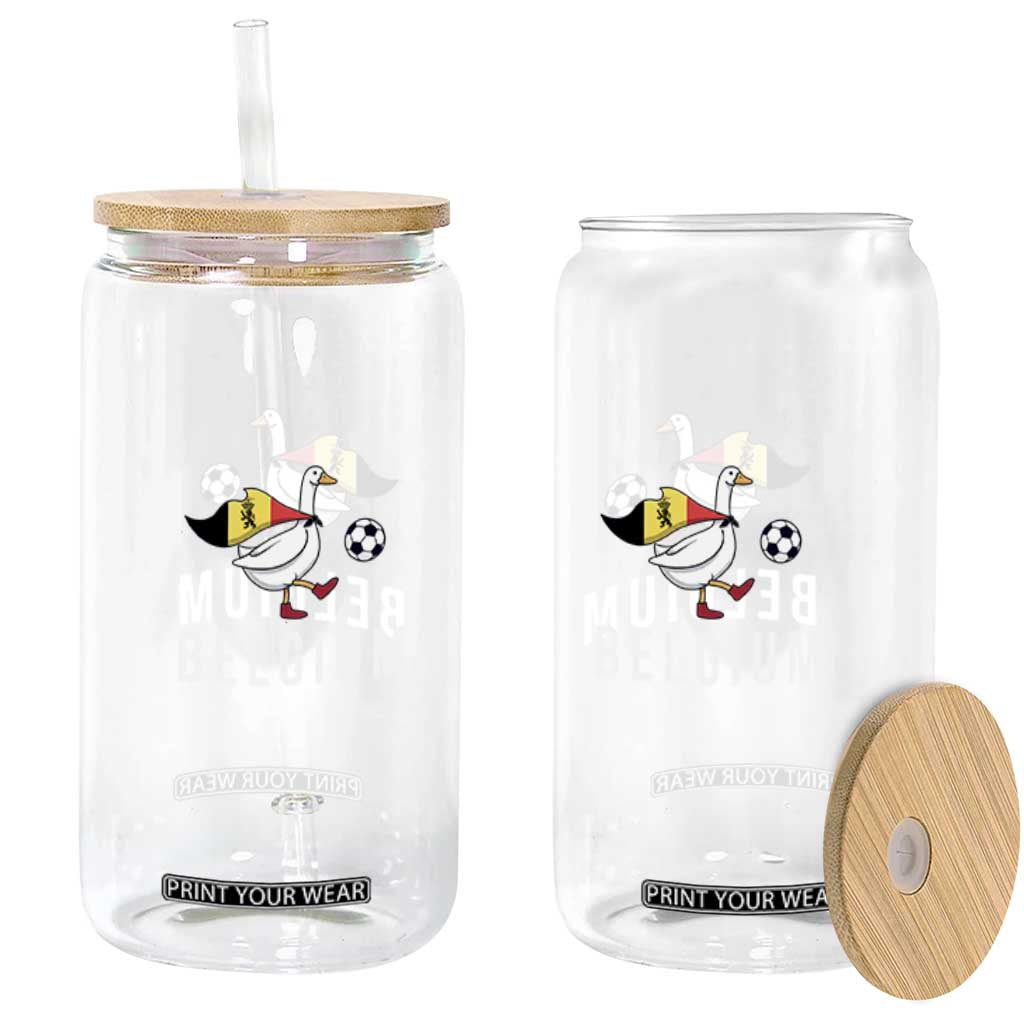 Belgium Football Glass Can Silly Goose Soccer Fan Support