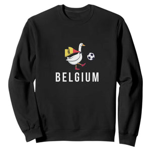 Belgium Football Sweatshirt Silly Goose Soccer Fan Support