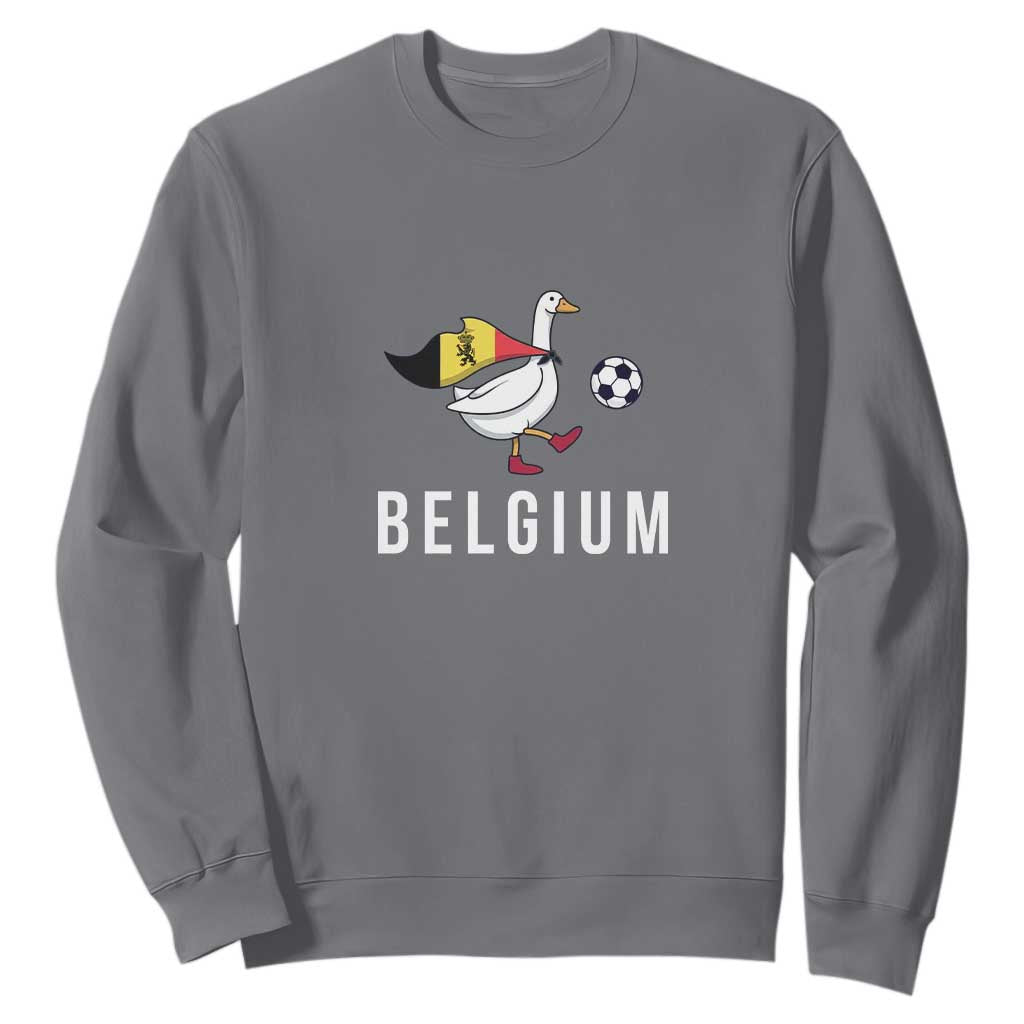 Belgium Football Sweatshirt Silly Goose Soccer Fan Support