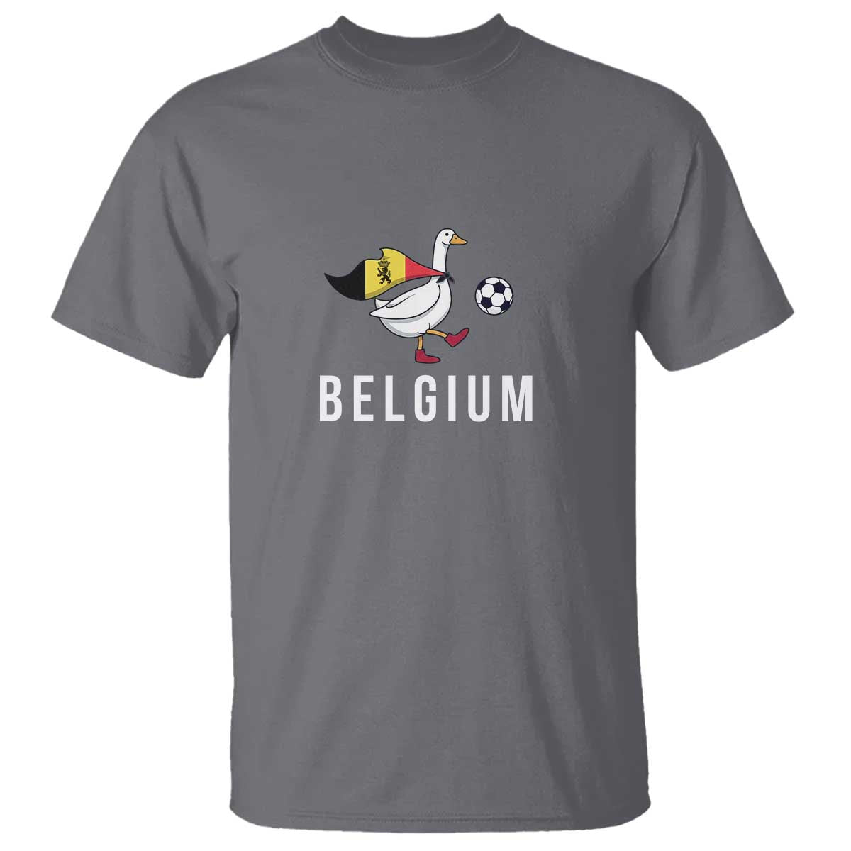 Belgium Football T Shirt Silly Goose Soccer Fan Support