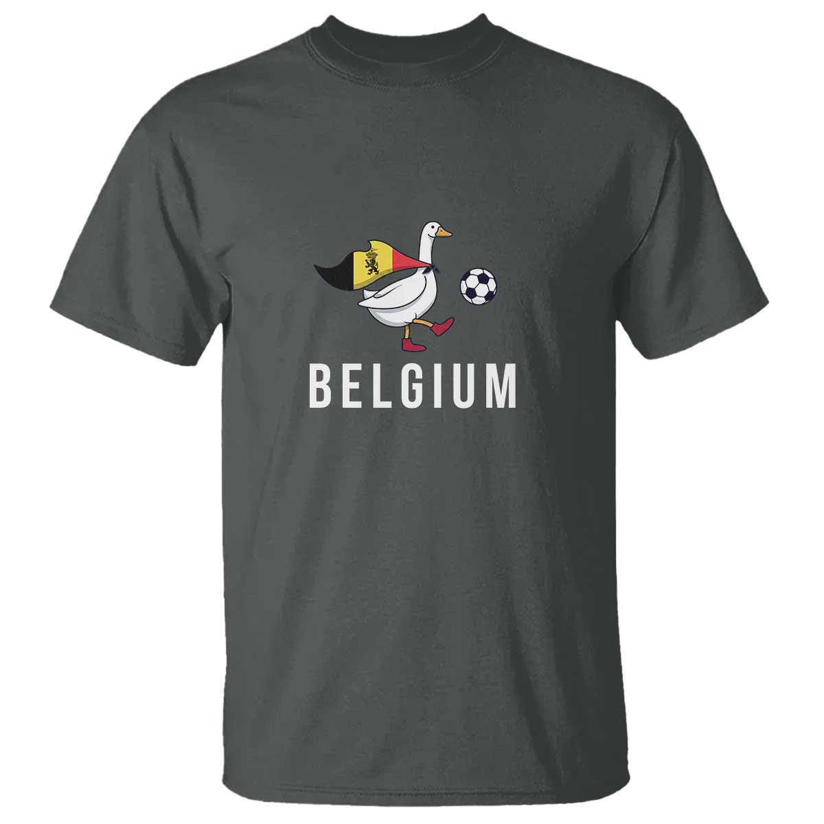 Belgium Football T Shirt Silly Goose Soccer Fan Support