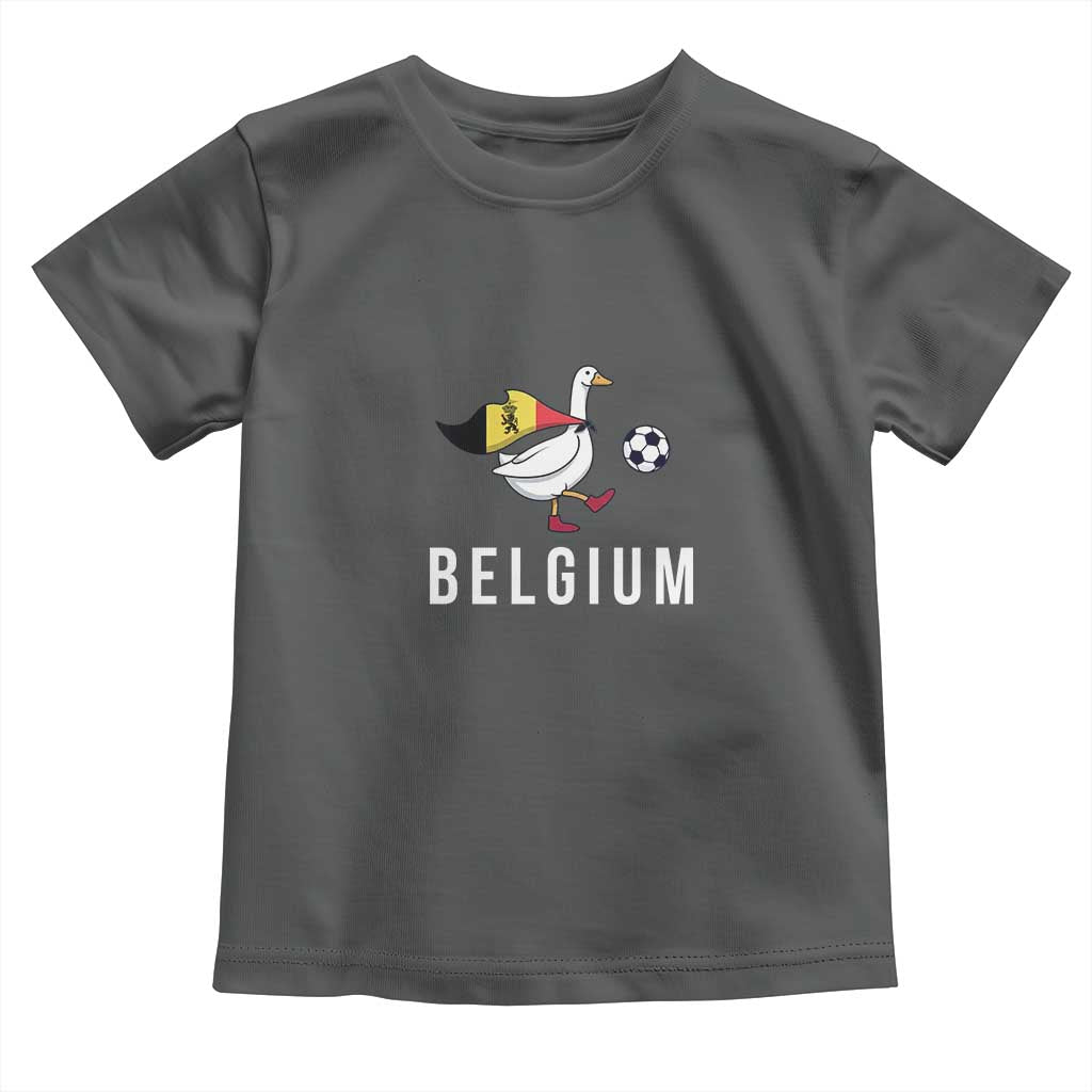 Belgium Football Toddler T Shirt Silly Goose Soccer Fan Support