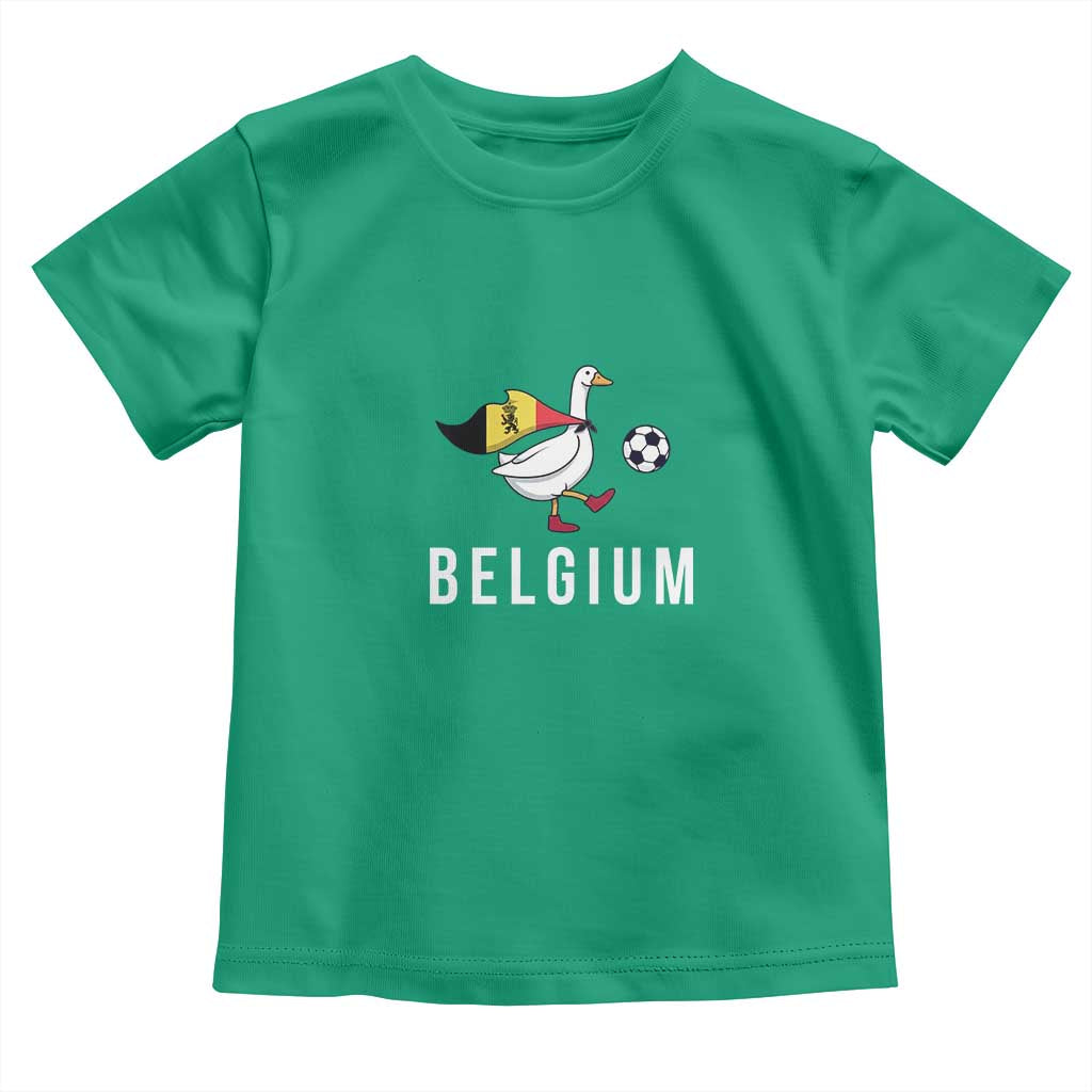 Belgium Football Toddler T Shirt Silly Goose Soccer Fan Support